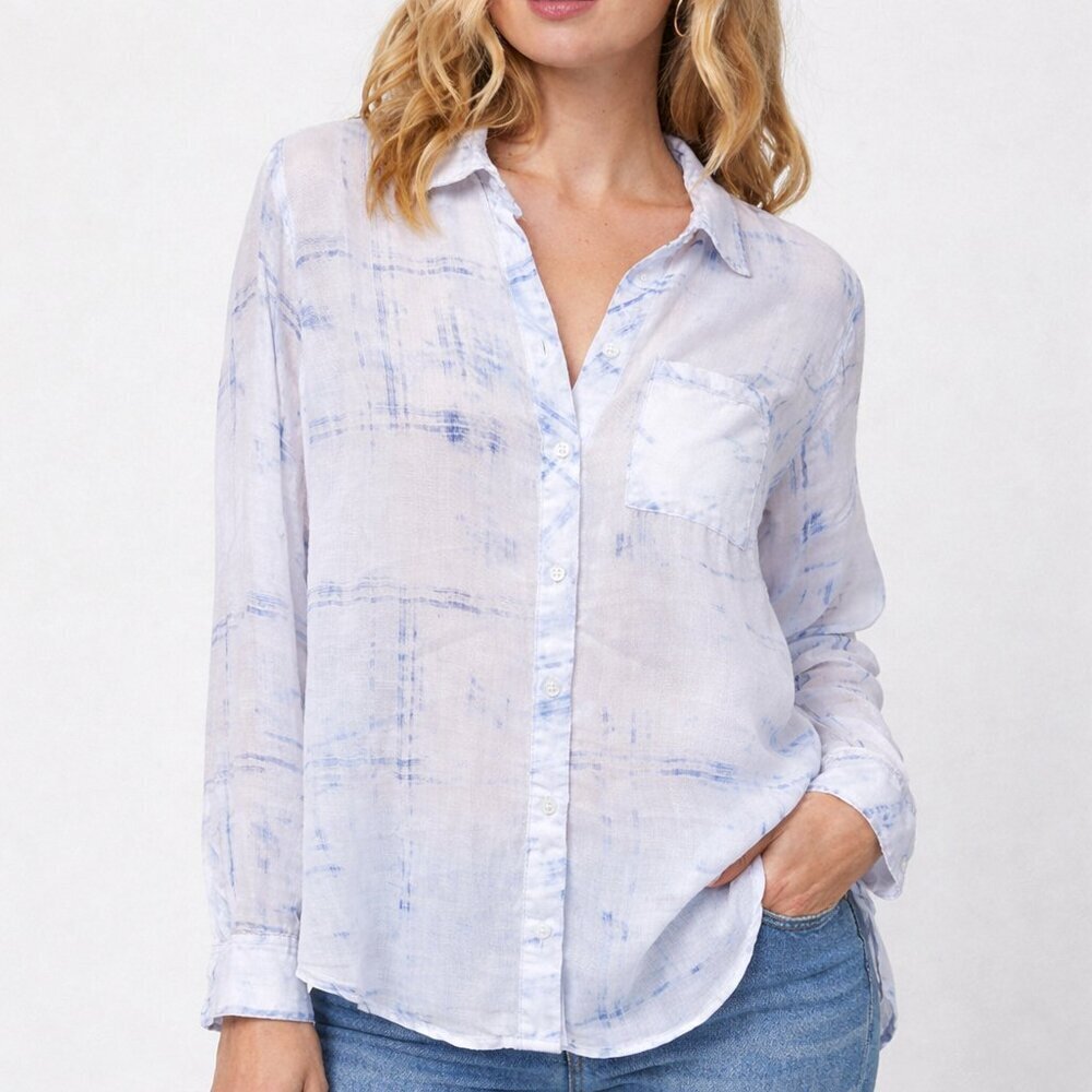 Rails Sheer Button-Front Blouse – Women’s Medium